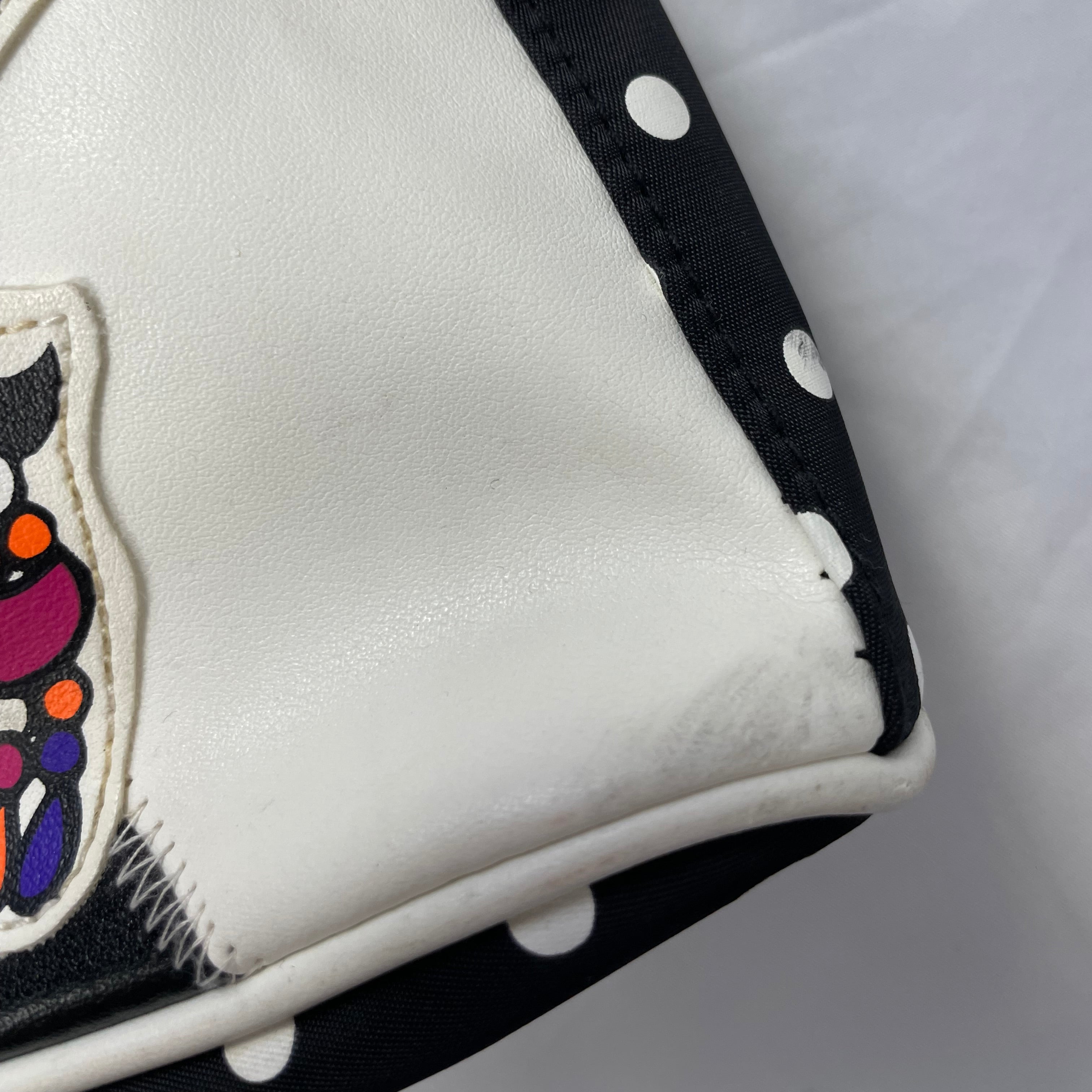 Y2K Betty Boop Patchwork Shoulder Bag - Magenta Handle, Polka-Dot Trim (38 cm x 24 cm)