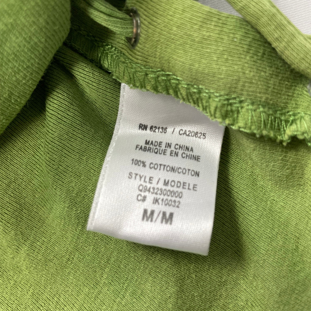 Y2K GUESS Sequin Logo Lace-Up Tank – Olive Green (8-10)