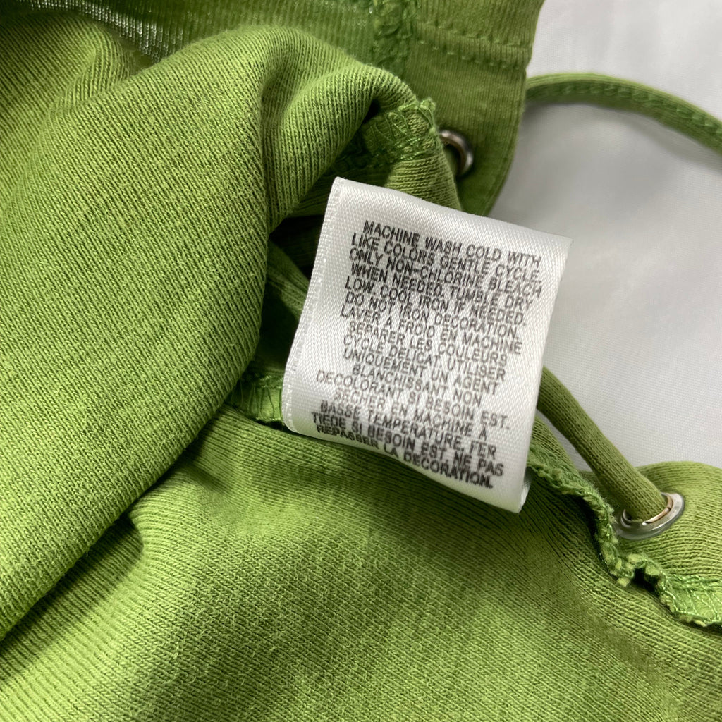 Y2K GUESS Sequin Logo Lace-Up Tank – Olive Green (8-10)