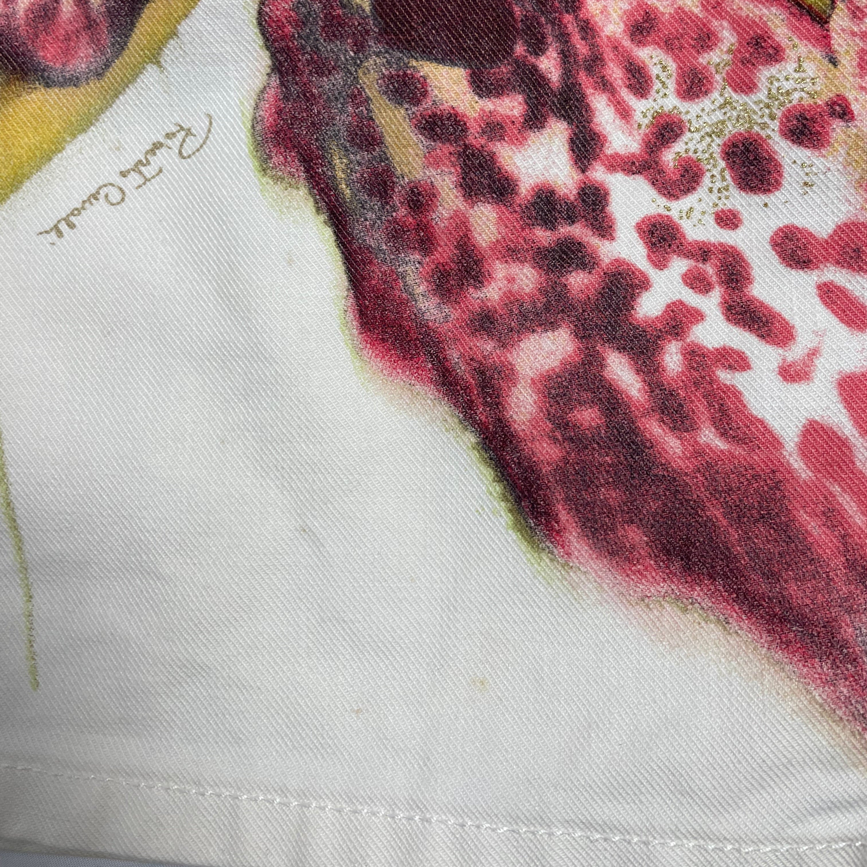 Rare Y2K Roberto Cavalli Floral Print Mini Skirt | UK 12