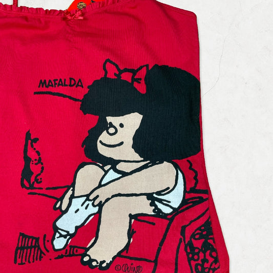 Vintage Oysho Mafalda Graphic Cami Top (Rare Collectable)