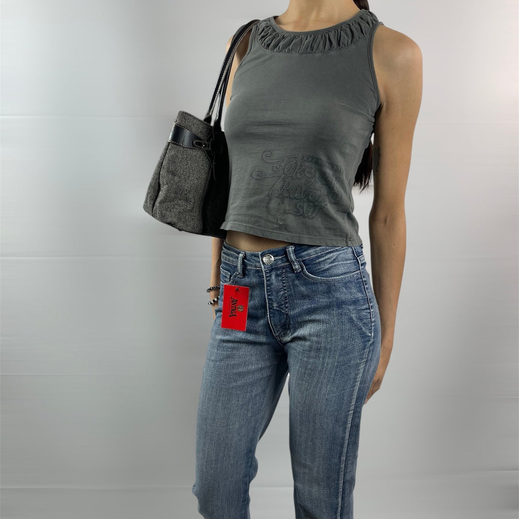 Y2K Diesel "Forever Brave" Graphic Tank Top - UK 8