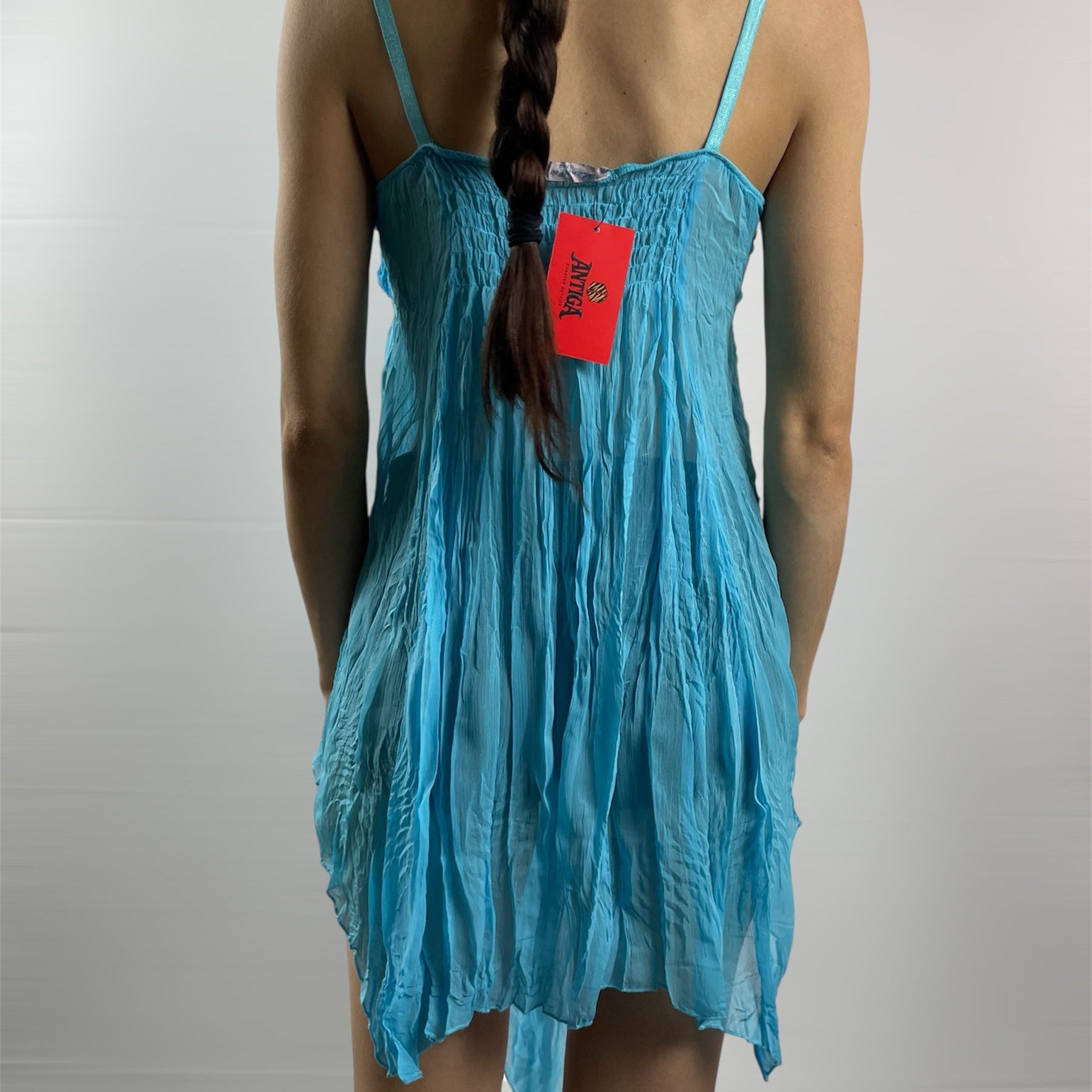 Electric Sky Handkerchief Hem Dress / Top