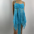 Electric Sky Handkerchief Hem Dress / Top