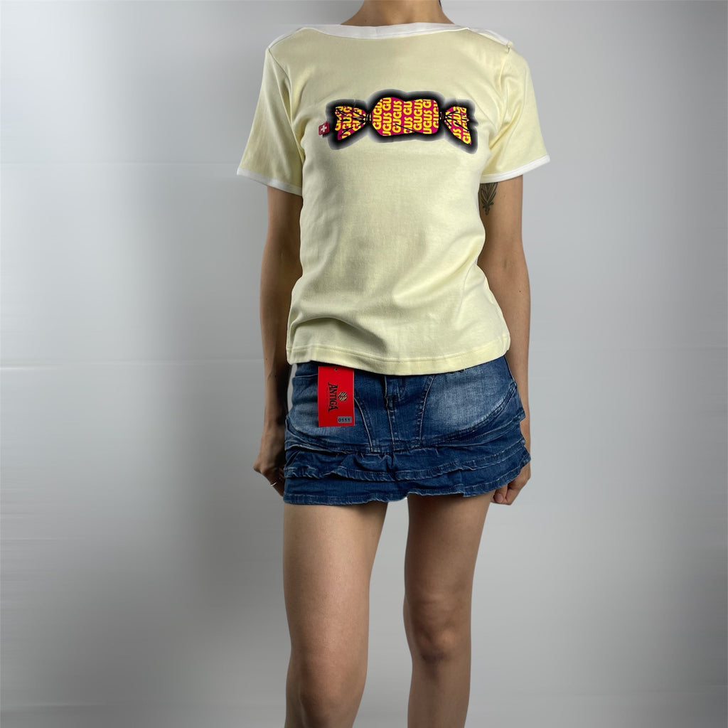 Deadstock Swiss Candy Graphic Tee – Size UK 8-10