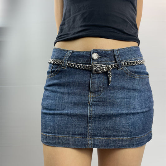 Silver Chain Belt - 92.5 cm Adjustable (Y2K)