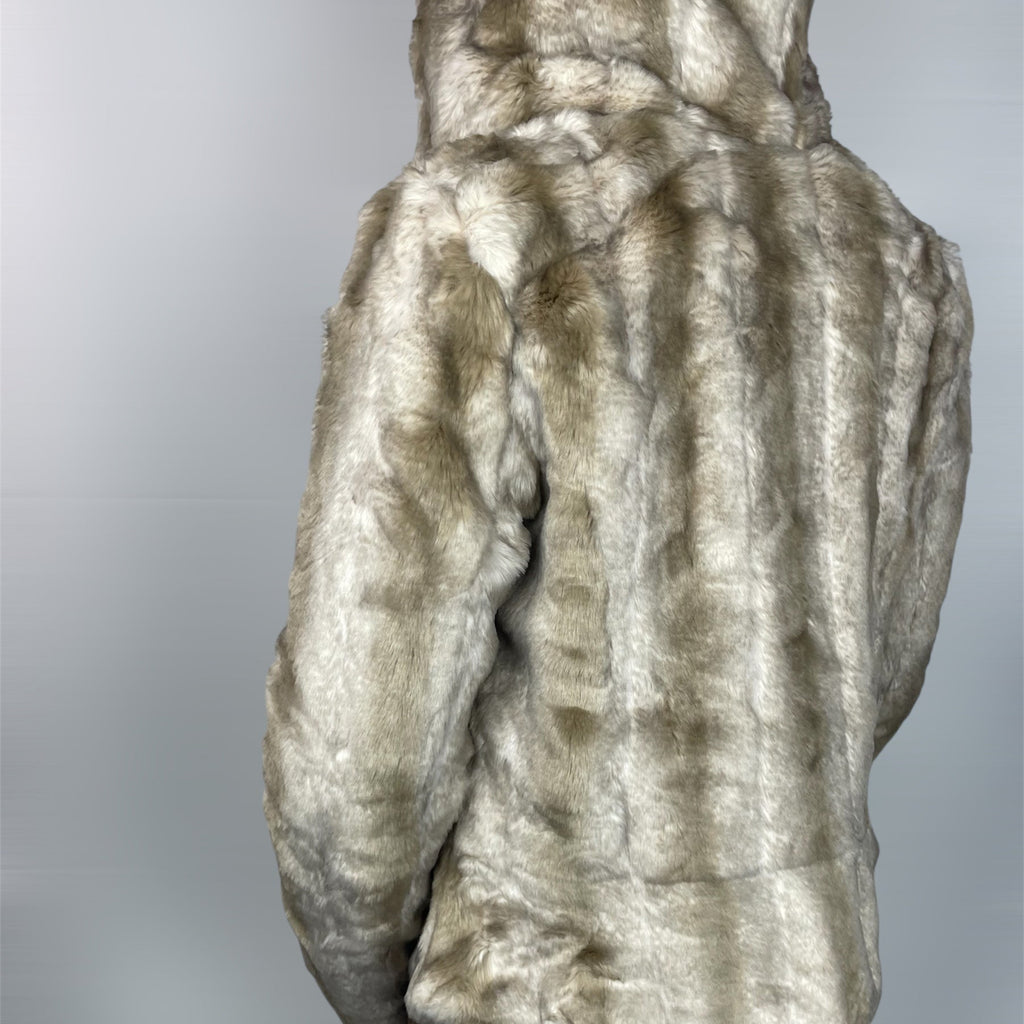 Deadstock Juicy Couture Y2K Faux Fur Toggle Coat with Hood - Best fits UK 8