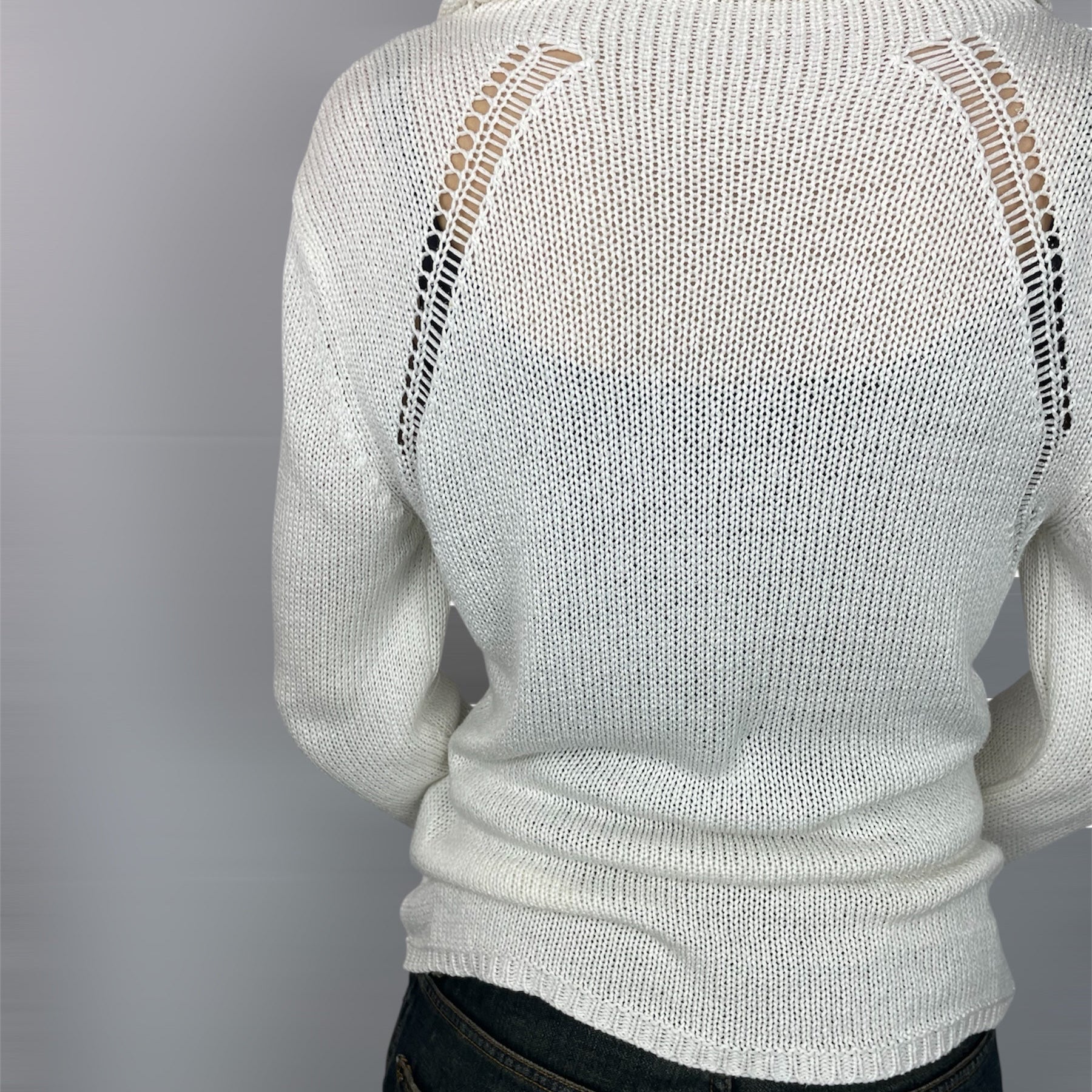 Made in Italy Cream Zip-Up Hoodie - Teddy S.p.A. Y2K Style (8-10)