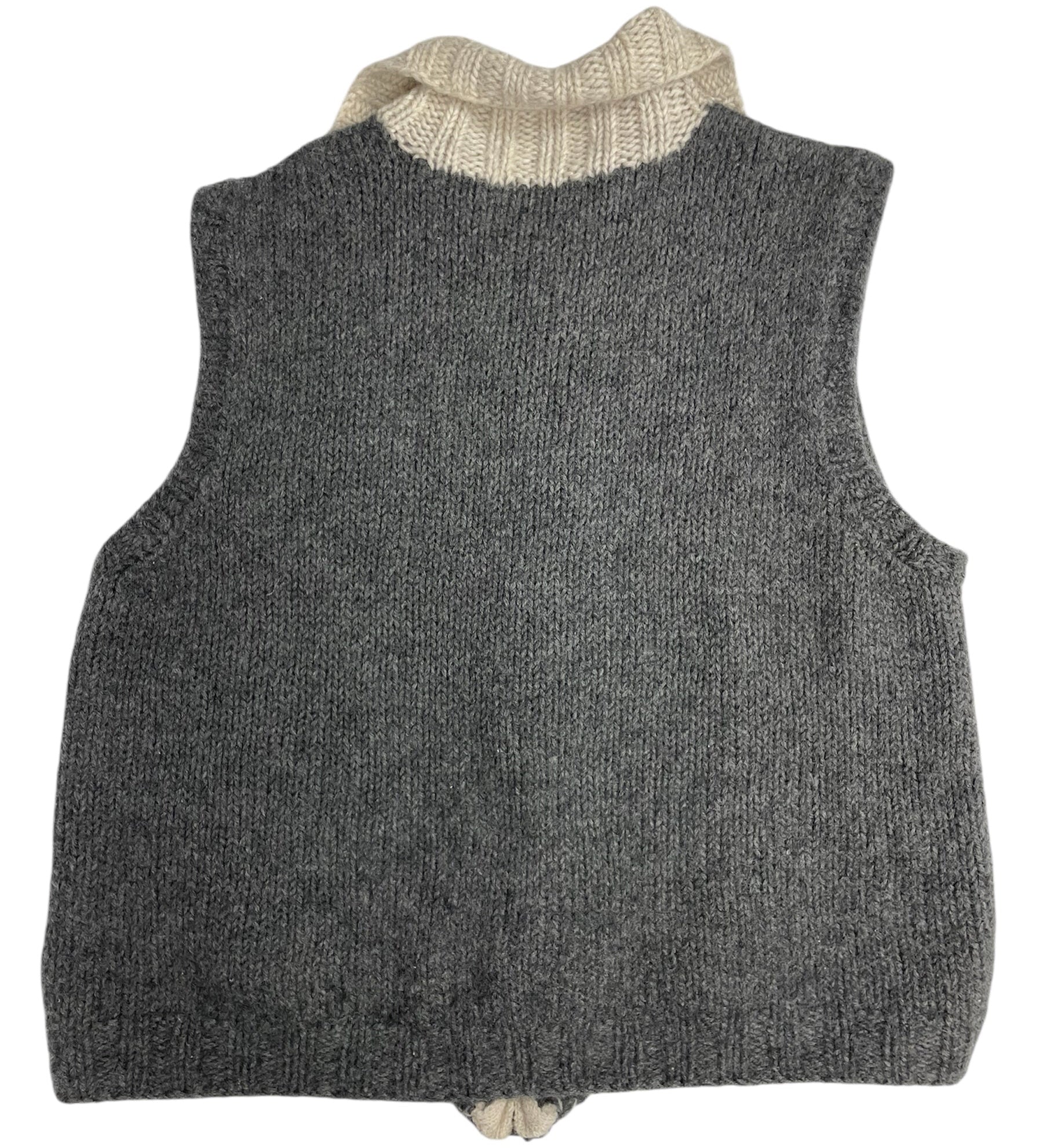 Rare Replay Y2K Wool Logo Knit Zip Vest - Best Fit UK 14