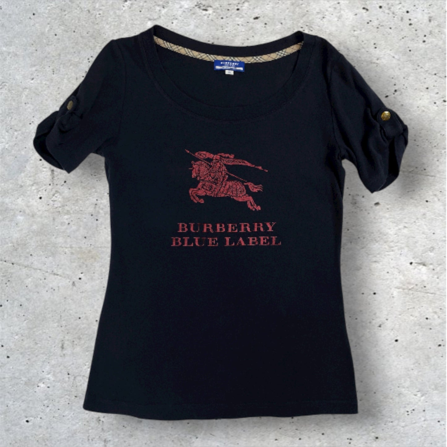 Burberry Blue Label Japan Archive Logo Tee UK 8–10
