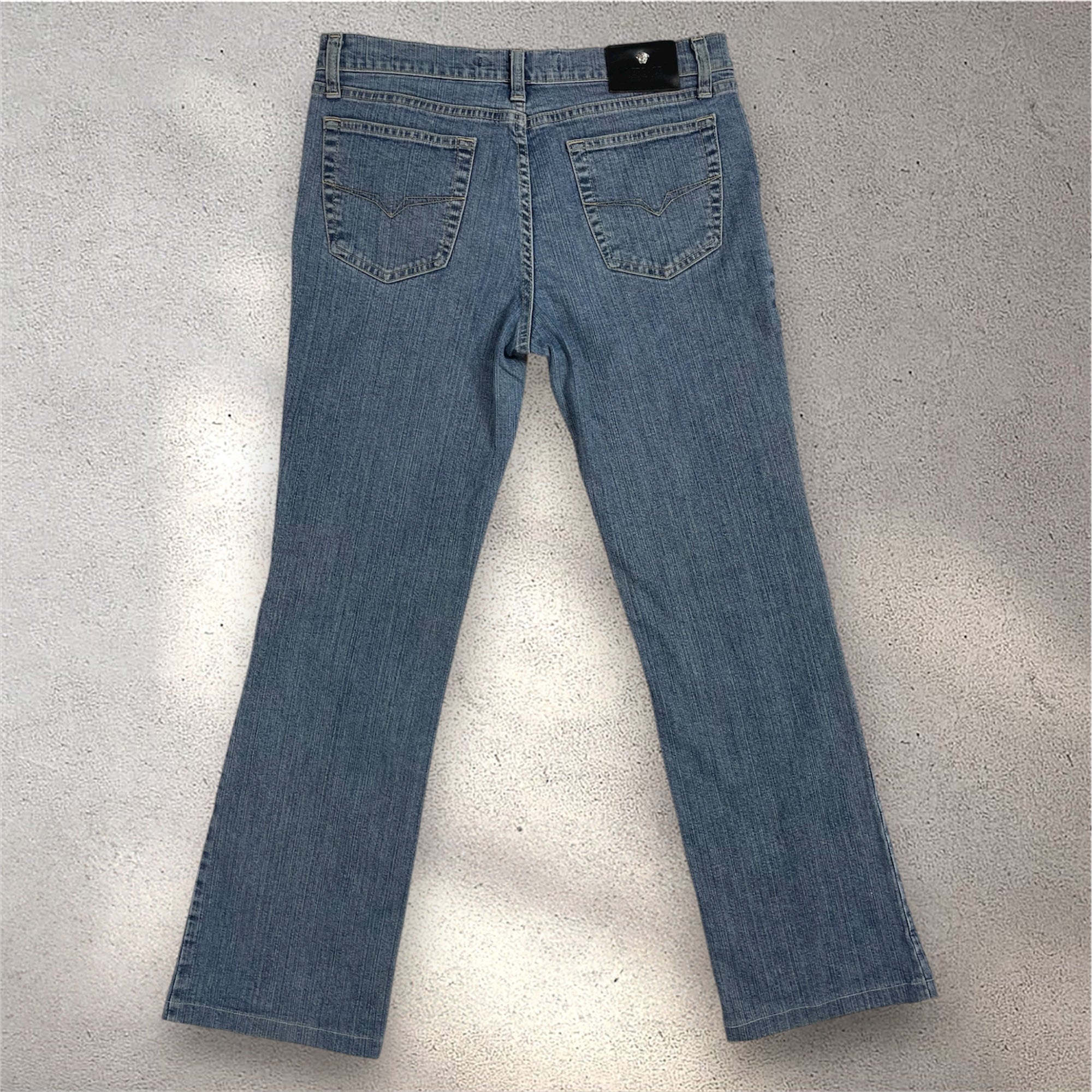 Versace Jeans Couture Vintage Made in Italy ITTIERE Light Wash Denim Jeans | W29.5 UK 8-10