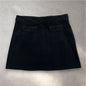 United Colors of Benetton Black Corduroy Mini Skirt | W31 UK 10-12