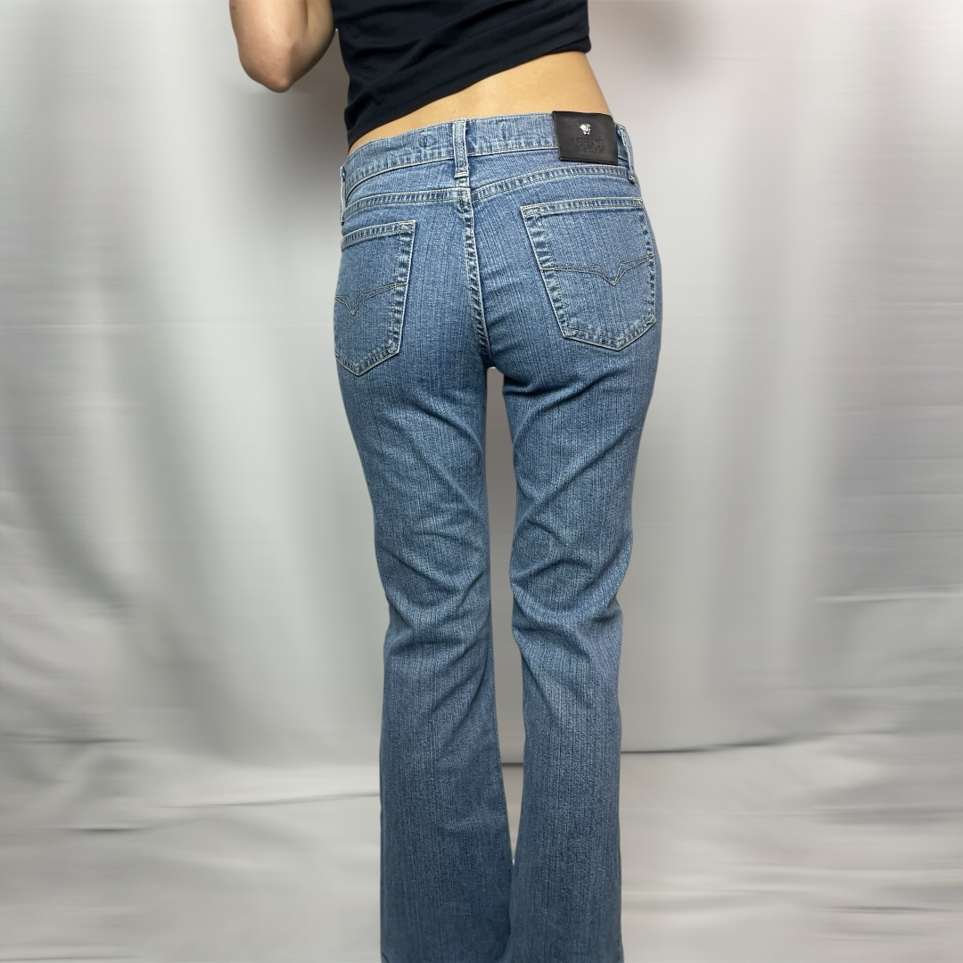 Versace Jeans Couture Vintage Made in Italy ITTIERE Light Wash Denim Jeans | W29.5 UK 8-10