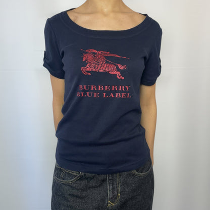 Burberry Blue Label Japan Archive Logo Tee UK 8–10
