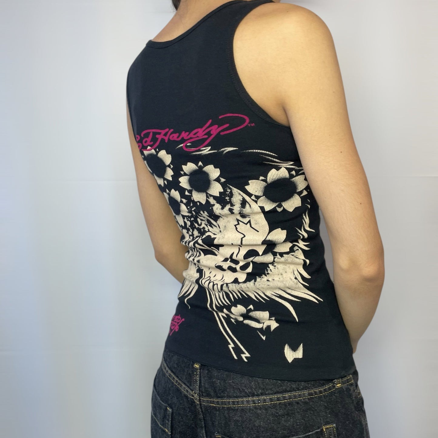 Ed Hardy Y2K Tiger Rhinestone Tank Top | Best Fit UK 8