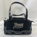 Y2K Zippo Black Patent Trim Shoulder Bag