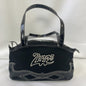 Y2K Zippo Black Patent Trim Shoulder Bag