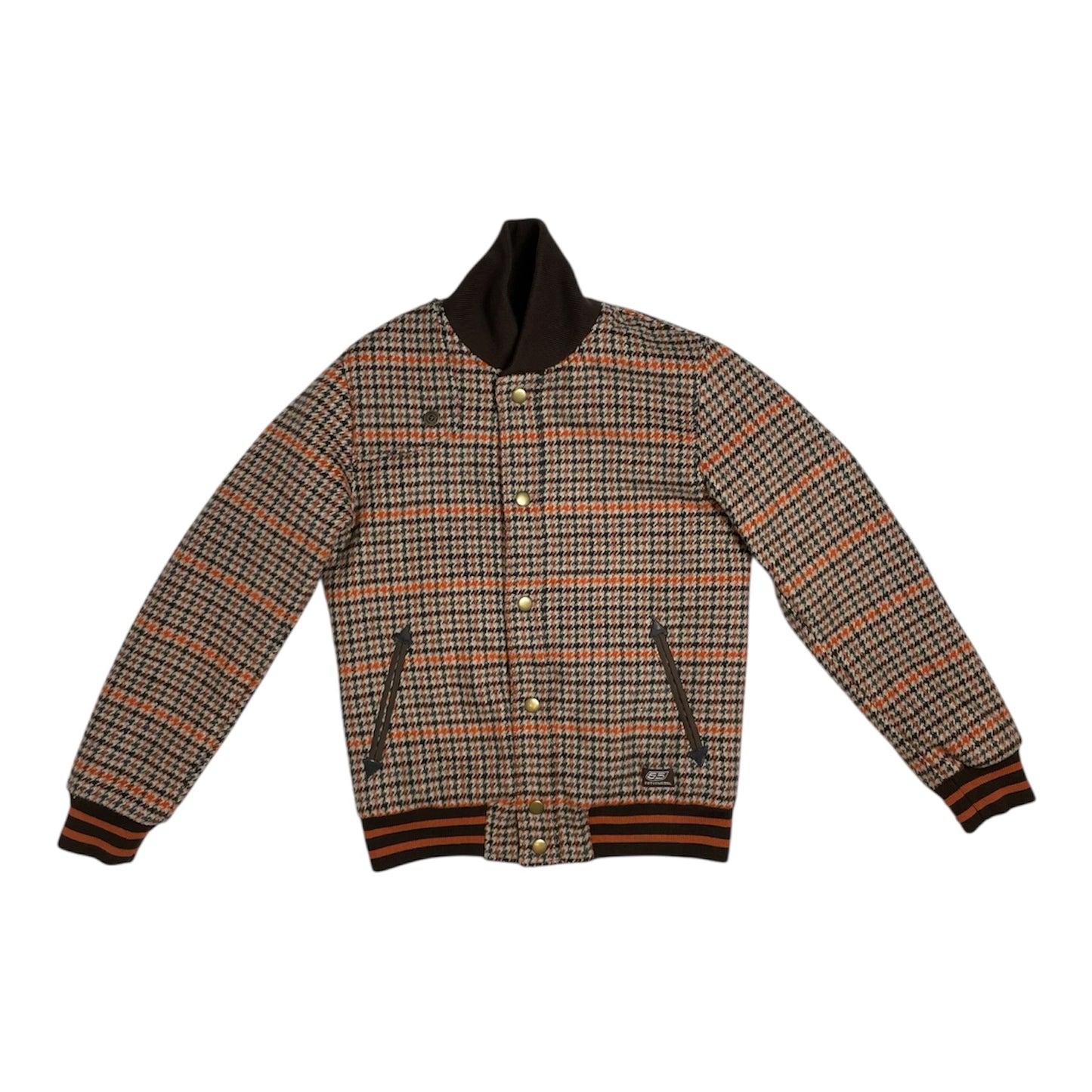 Y2K 55DSL by Diesel Houndstooth Wool Bomber Jacket | UK 8