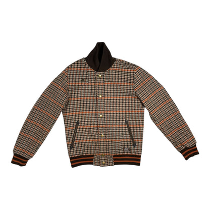 Y2K 55DSL by Diesel Houndstooth Wool Bomber Jacket | UK 8
