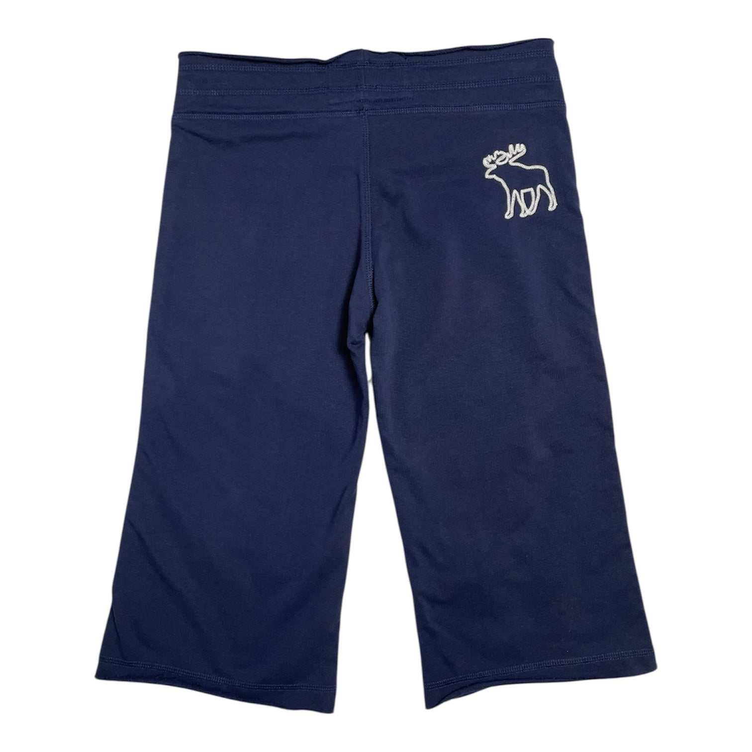 Y2K Abercrombie & Fitch Vintage Navy Cropped Sweatpants | UK 8
