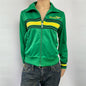 Rare Y2K Von Dutch Japan Green Track Jacket with Flying Eyeball Logo | Best Fit UK 6-8