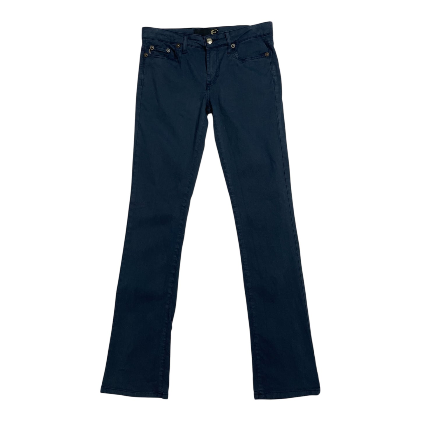 Just Cavalli Navy Rhinestone Logo Trousers (Made in Italy) | W30