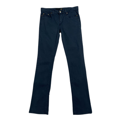 Just Cavalli Navy Rhinestone Logo Trousers (Made in Italy) | W30