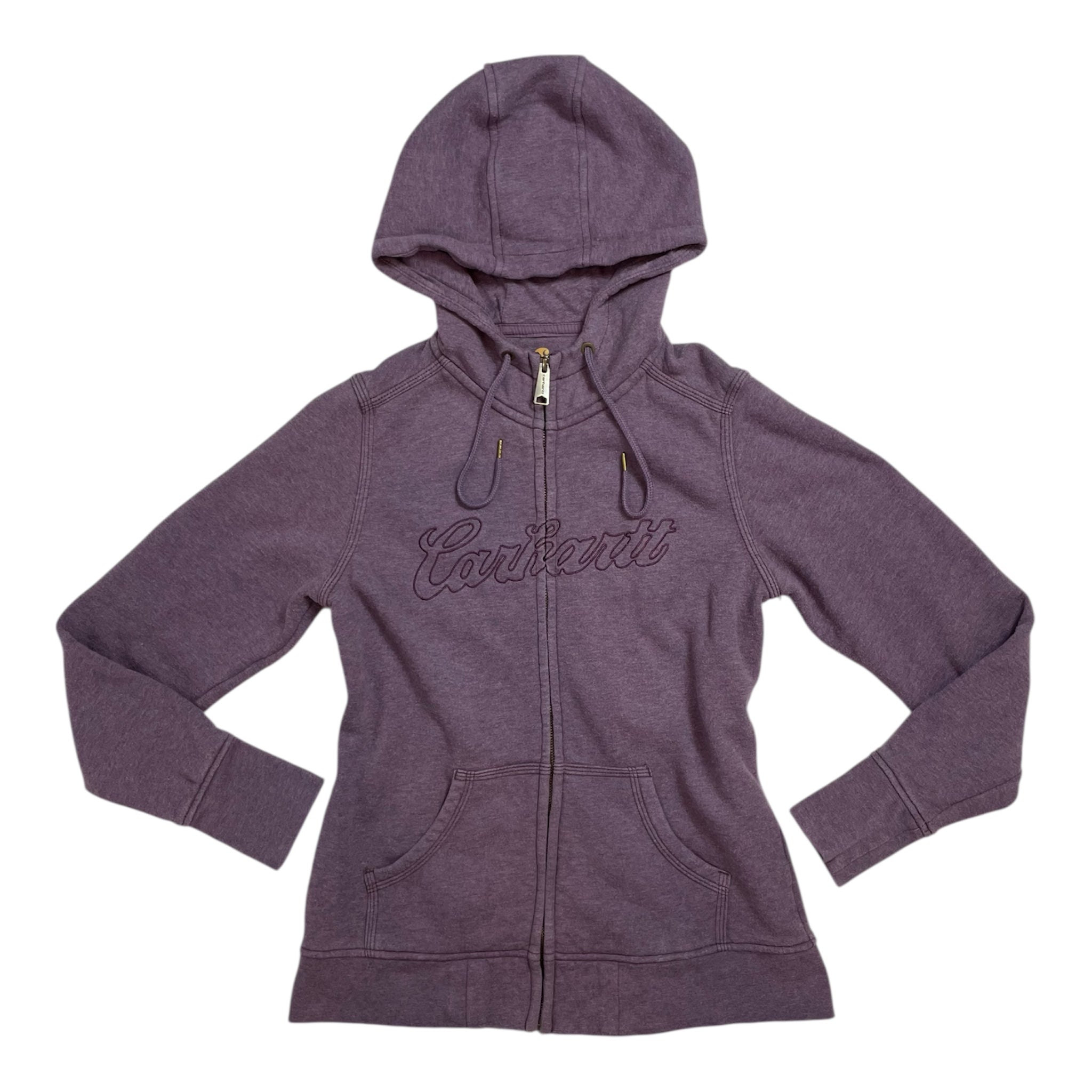 Carhartt Purple Zip Hoodie with Script Logo | Best Fit 8-10