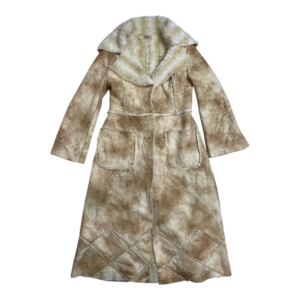 Vintage Energie Faux Shearling Maxi Coat | Best Fit UK 8-10