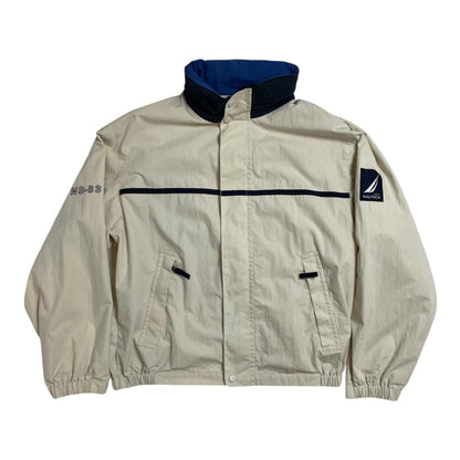 Vintage Nautica NS-83 Beige Sailing Jacket | Men's L