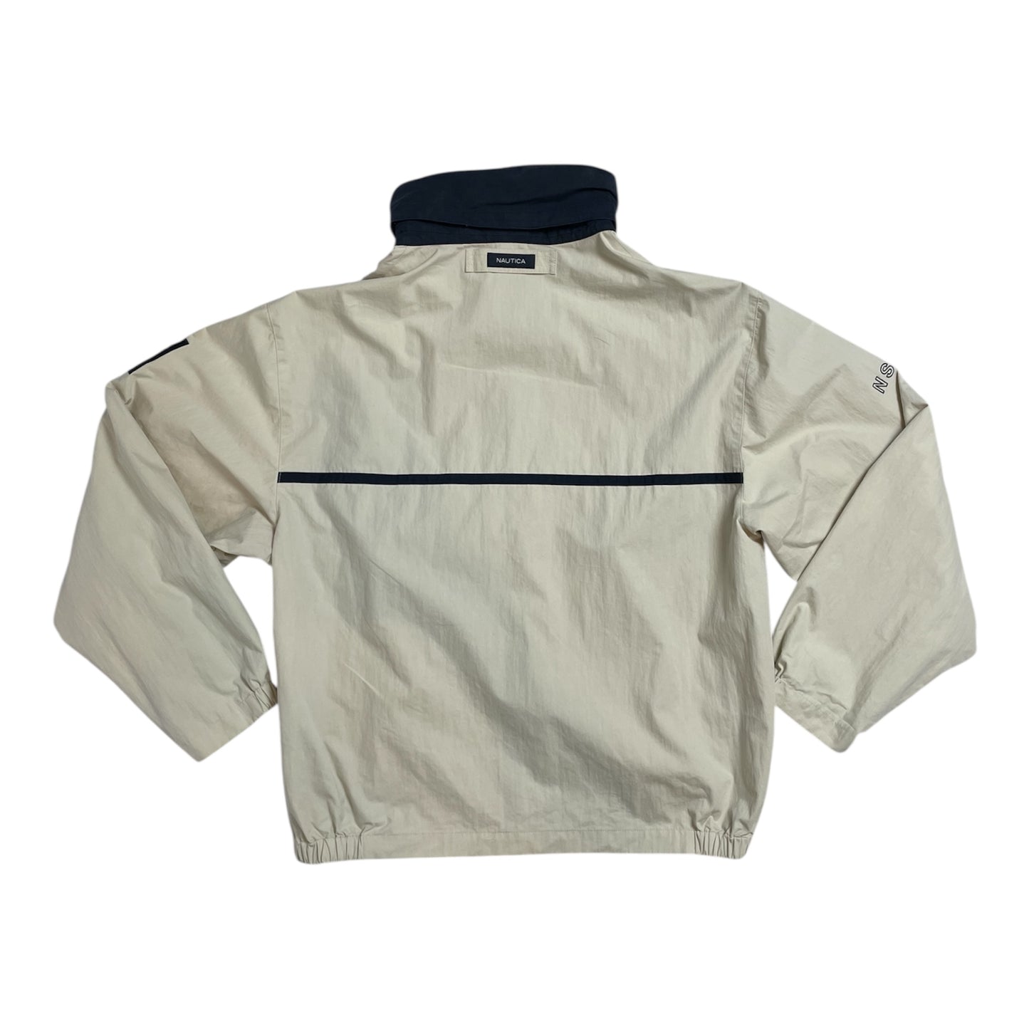Vintage Nautica NS-83 Beige Sailing Jacket | Men's L