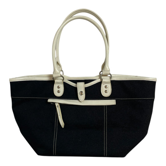B.FIELD Black & Cream Canvas Tote Bag | From Japan