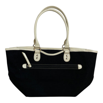 B.FIELD Black & Cream Canvas Tote Bag | From Japan