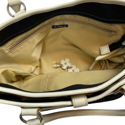 B.FIELD Black & Cream Canvas Tote Bag | From Japan