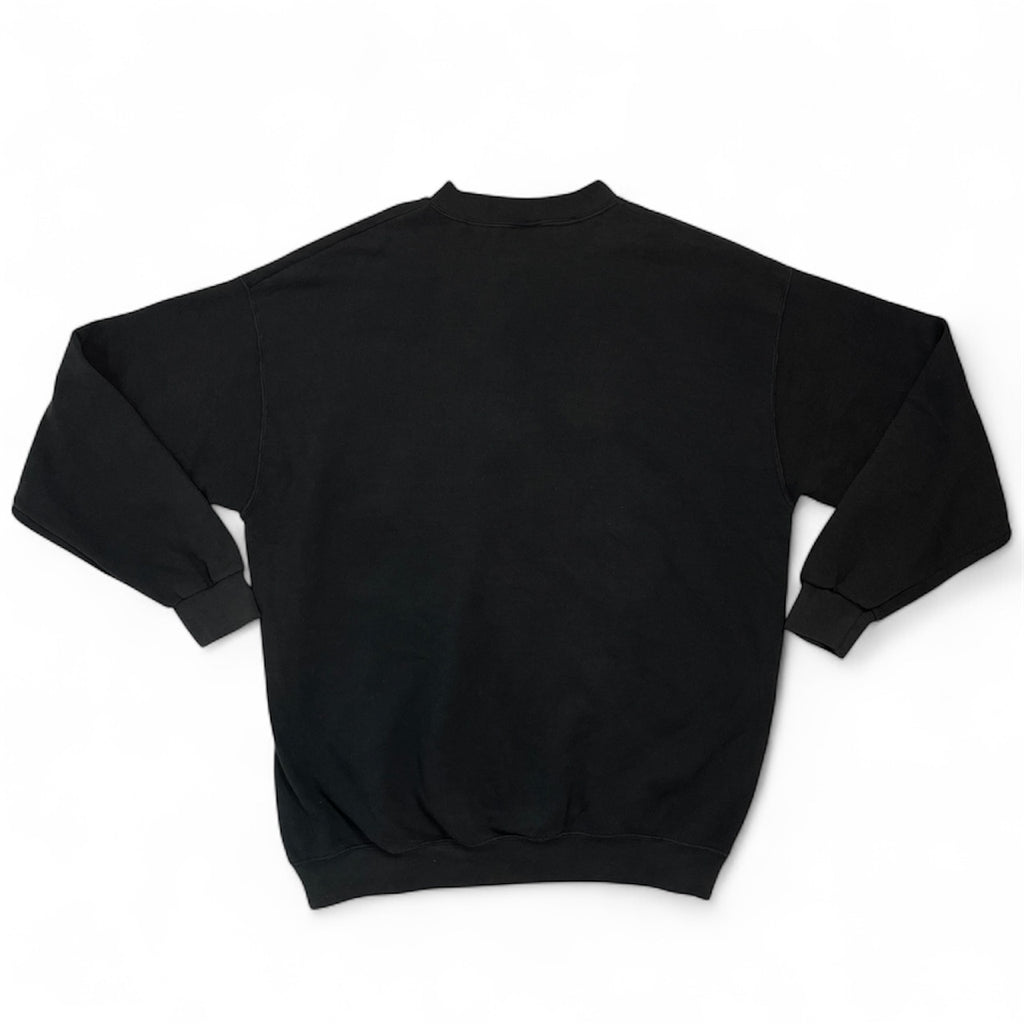 Vintage Harley-Davidson Black Embroidered Logo Sweatshirt | Men's XL