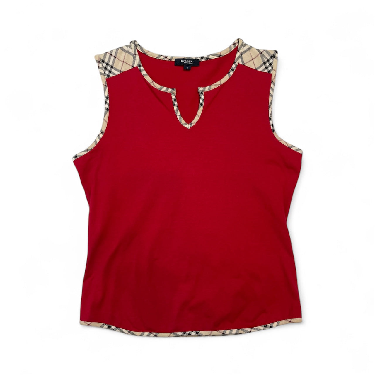 Burberry London Japan Nova Check Trim Sleeveless Top | Best Fit UK 8