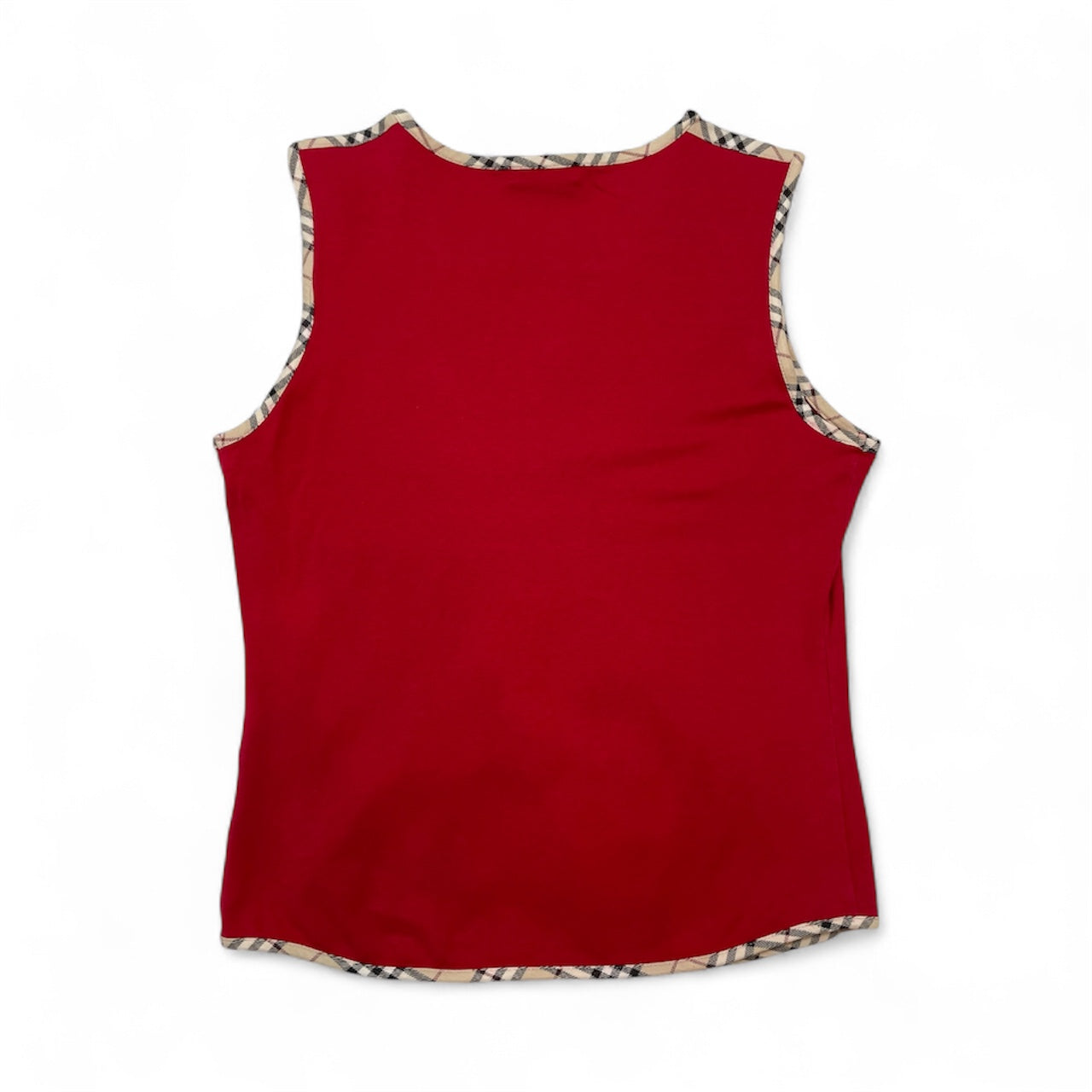 Burberry London Japan Nova Check Trim Sleeveless Top | Best Fit UK 8