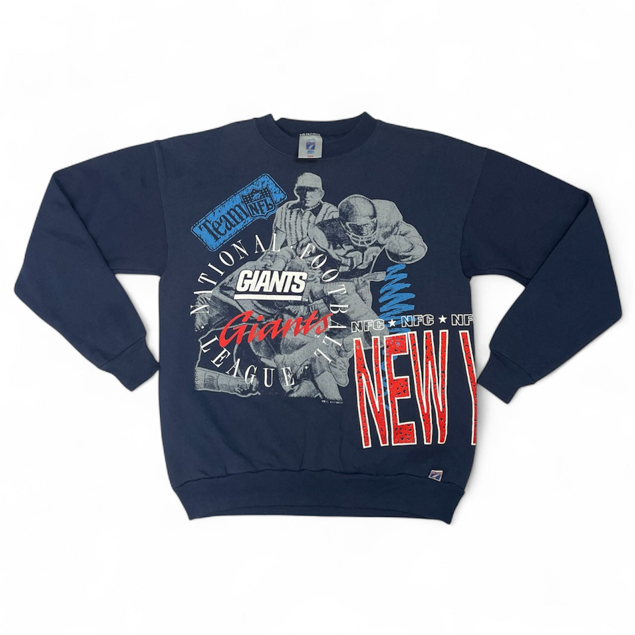 Vintage 90s New York Giants Logo 7 Sweatshirt USA Made (NFL 1993) | Men's M