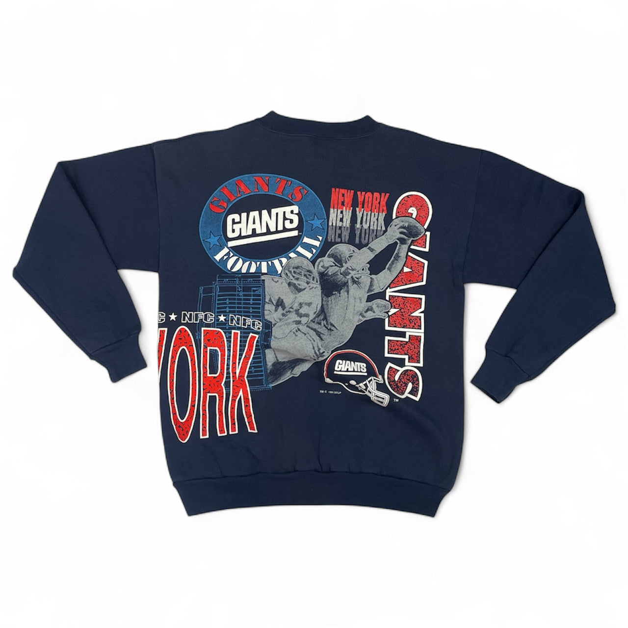 Vintage 90s New York Giants Logo 7 Sweatshirt USA Made (NFL 1993) | Men's M