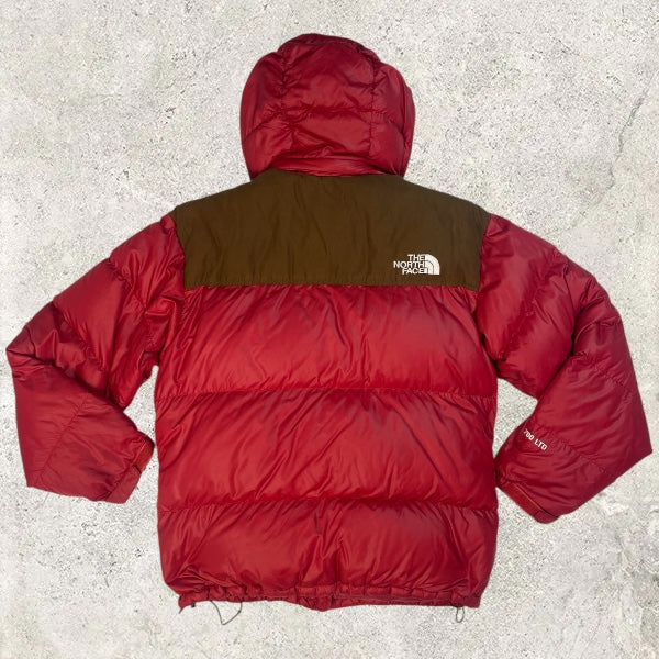 Rare Authentic The North Face Nuptse Alpha 700 LTD Down Jacket FW2011 (Red / Dark Oak) | Size M