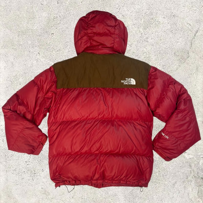 Rare Authentic The North Face Nuptse Alpha 700 LTD Down Jacket FW2011 (Red / Dark Oak) | Size M