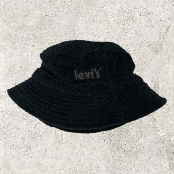 Authentic Levi’s Black Terry Bucket Hat