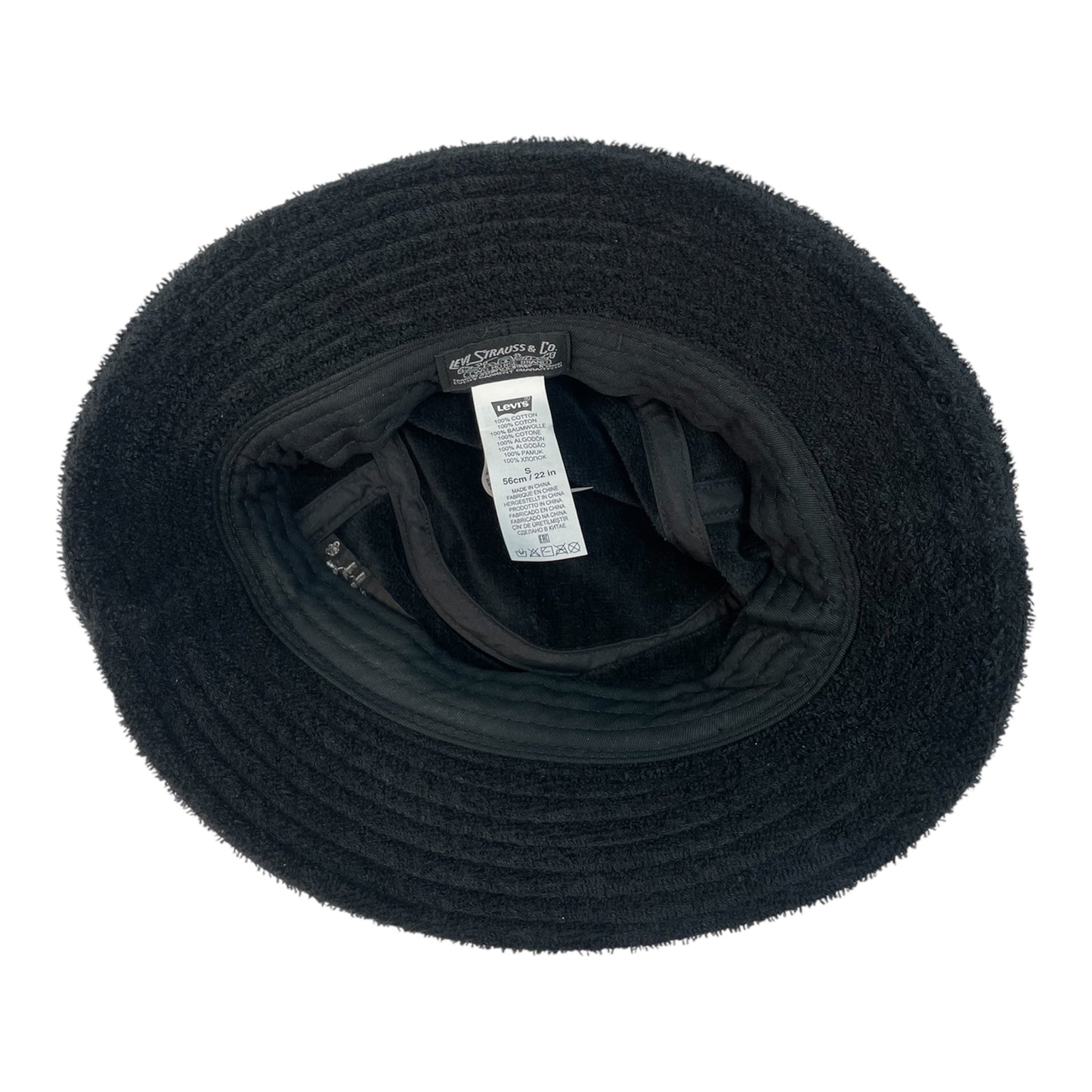 Authentic Levi’s Black Terry Bucket Hat