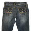 Y2K Truce Low-Rise Bootcut Jeans with Embroidered Pockets | Best Fit UK 4-6