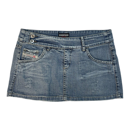 Y2K Exception Outfit Denim Mini Skirt | Best Fit UK 6-8