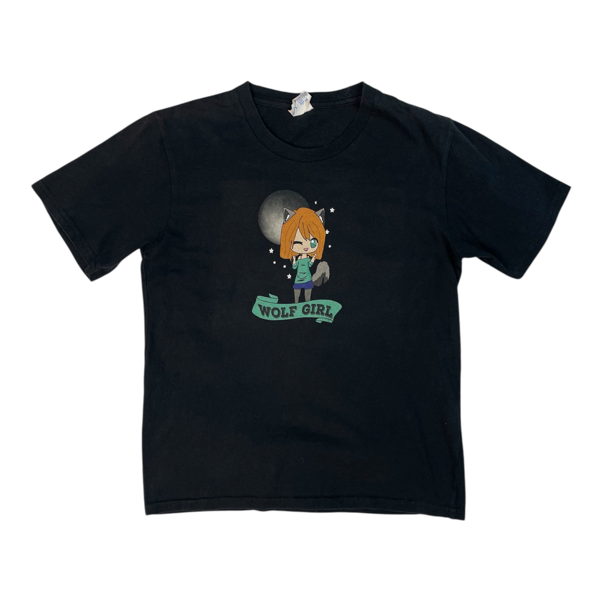 Vintage Anime “Wolf Girl” Graphic Tee | Best Fit UK 6-8