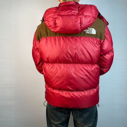 Rare Authentic The North Face Nuptse Alpha 700 LTD Down Jacket FW2011 (Red / Dark Oak) | Size M