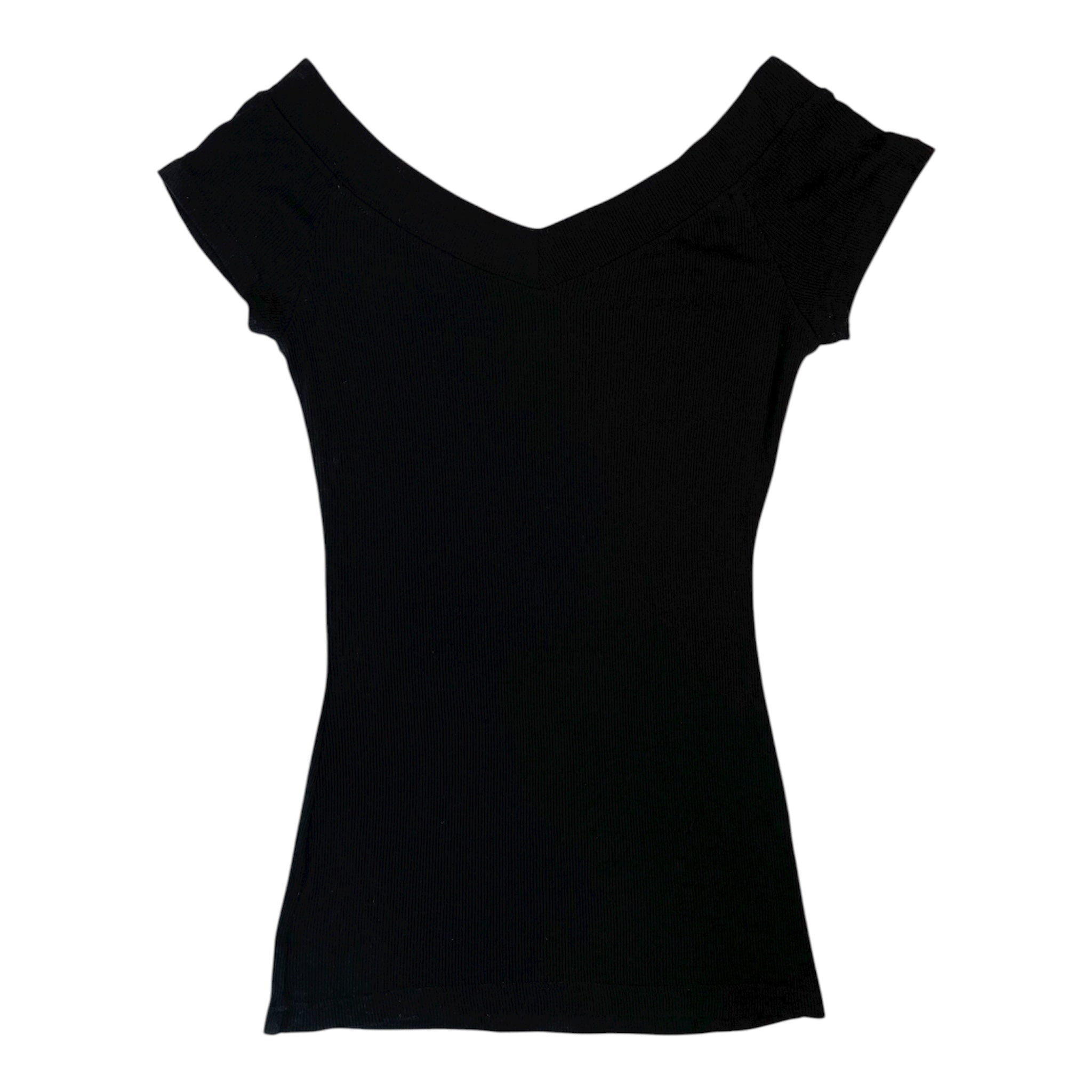 Vintage Y2K Bebe Rhinestone Off-Shoulder Top | Size S / UK 6-8