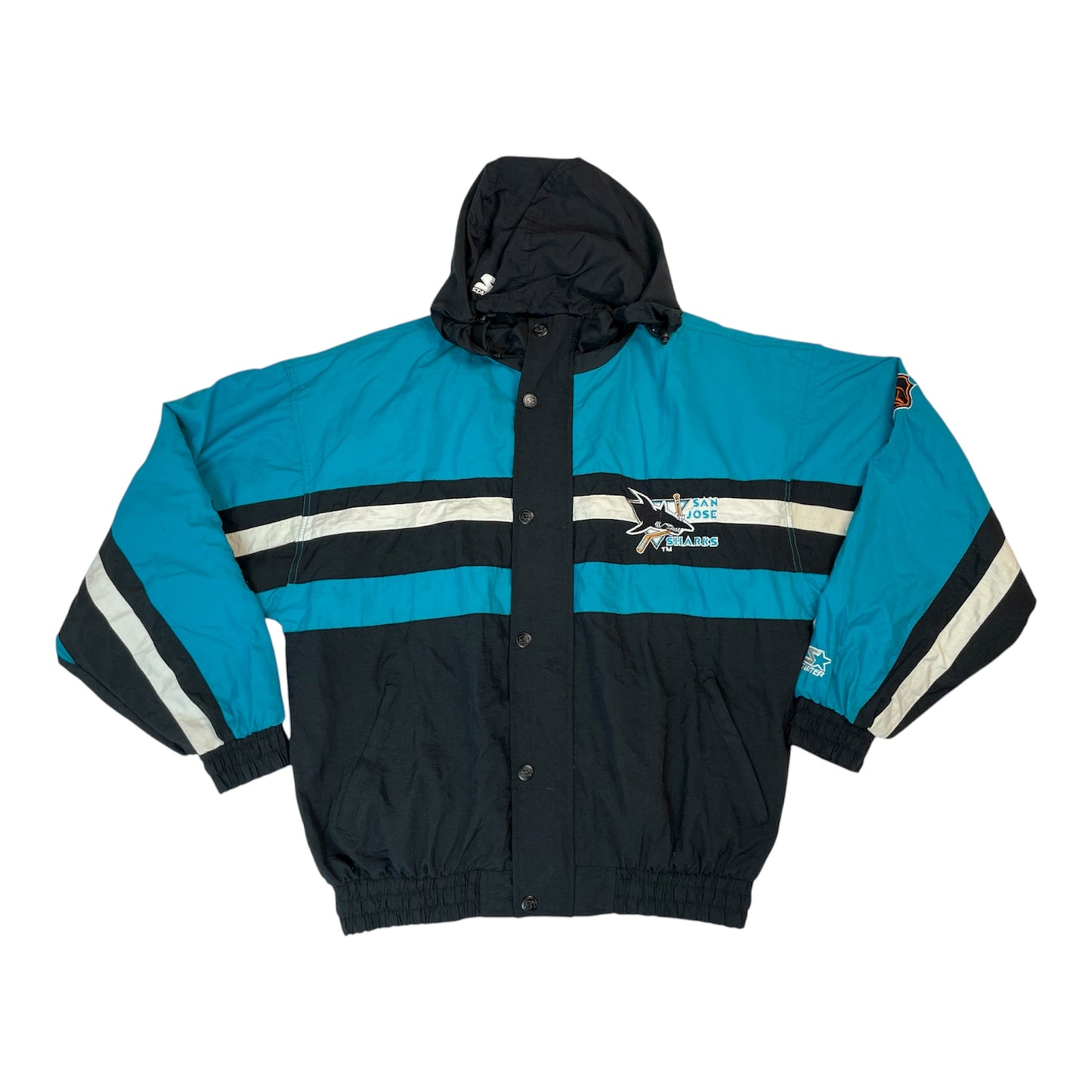 Rare Vintage 1990s Starter San Jose Sharks NHL Jacket | Size L