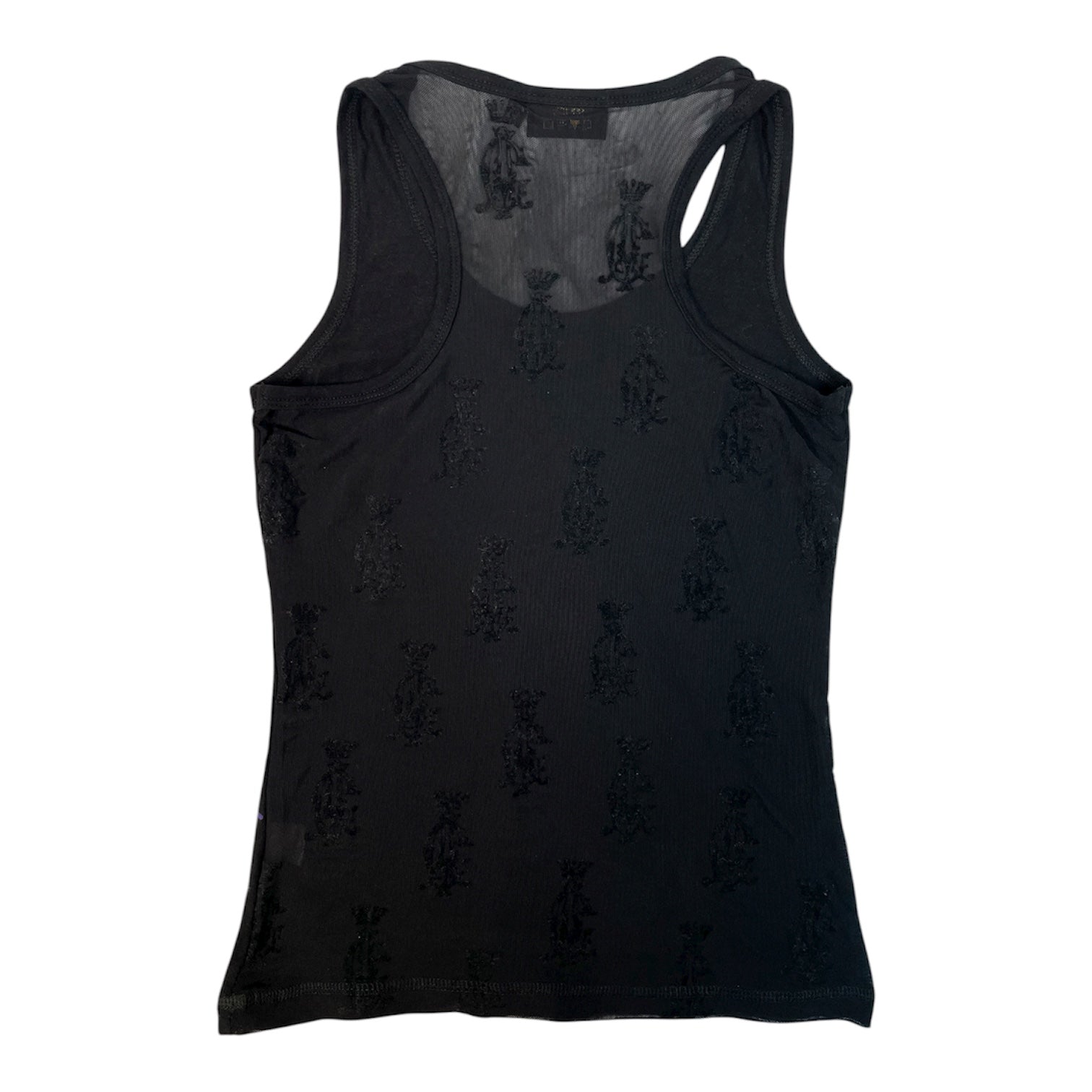 Authentic Christian Audigier Rhinestone Tank | Best Fit UK 6-8